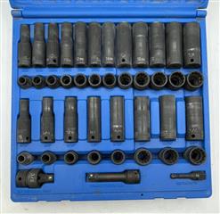 GREY PNEUMATIC 1643RD STANDARD & DEEP LENGTH IMPACT SET